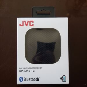 JVC Portable Wireless Bluetooth Speaker SP-SA1BT-B Black 7hr Playtime NEW
